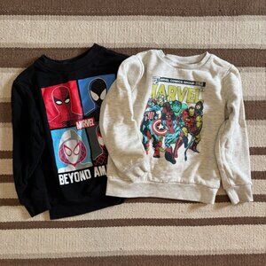 Marvel Spiderman 5T Sweatshirt Lot